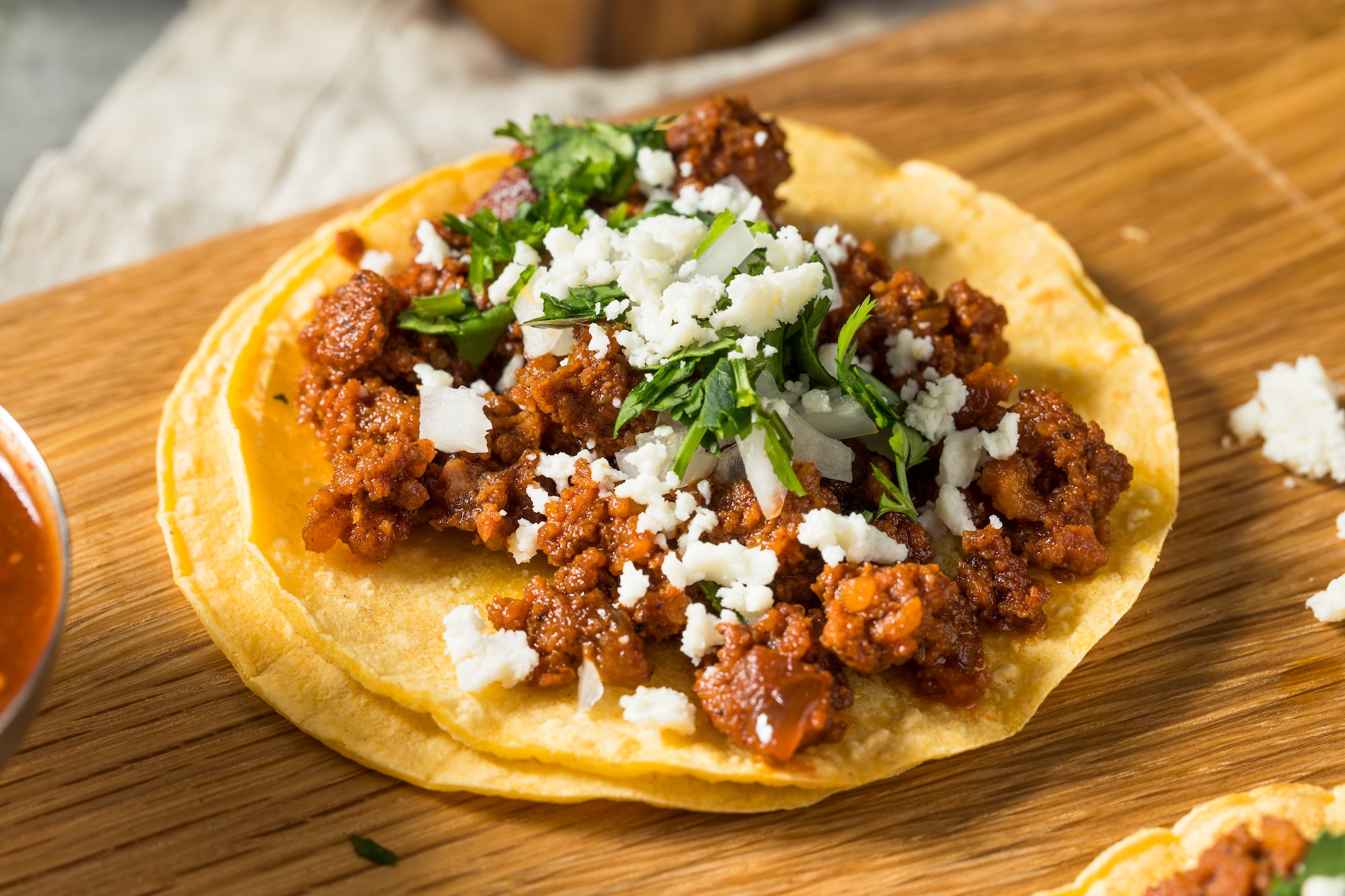 Homemade Mexican Chorizo Tacos